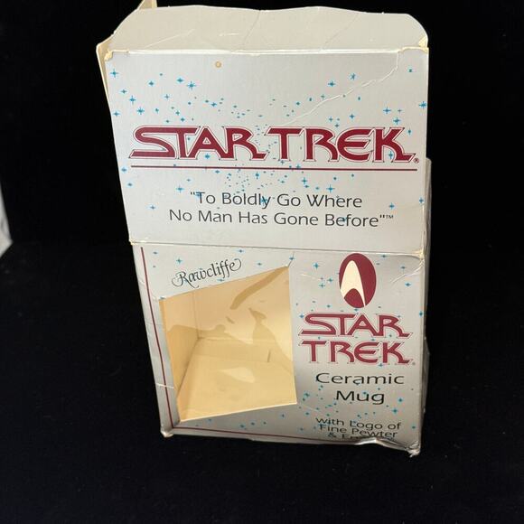 Star Trek 30th Anniversary Ceramic Mug – Rawcliffe Pewter & Enamel Logo – OG Box - Picture 4 of 6
